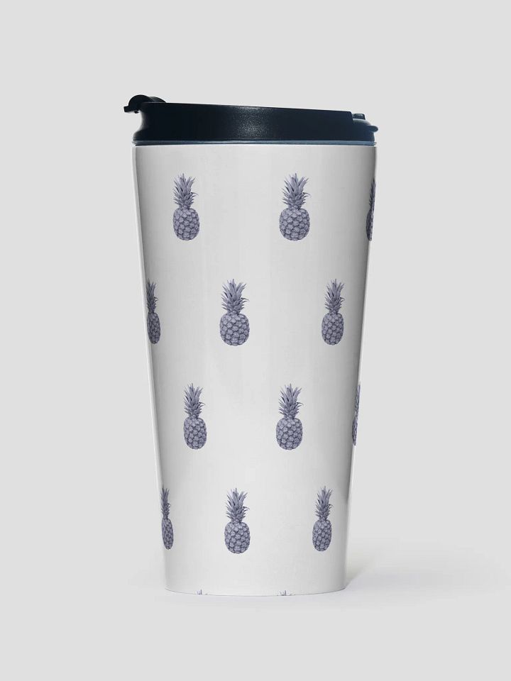 Monochrome Pineapple Stainless Steel Small Travel Mug product image (1)
