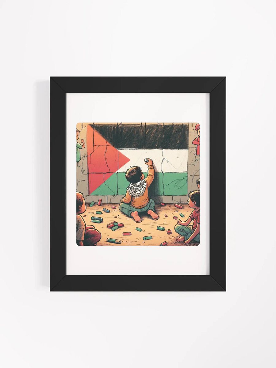 Vibrant Ayous Wood Framed Poster | free palestine product image (86)