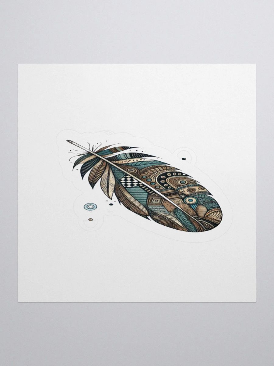 Bohemian Feather Kiss Cut Stickers product image (1)