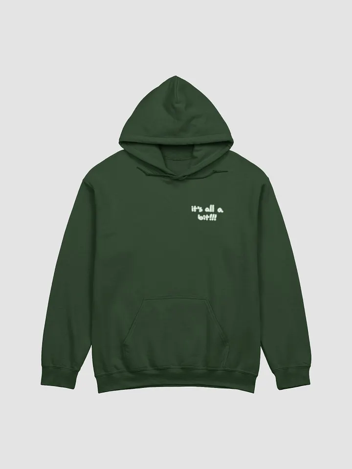 “It’s all a bit!!!” (sm. lined design, #CCE1C4) classic hoodie product image (32)