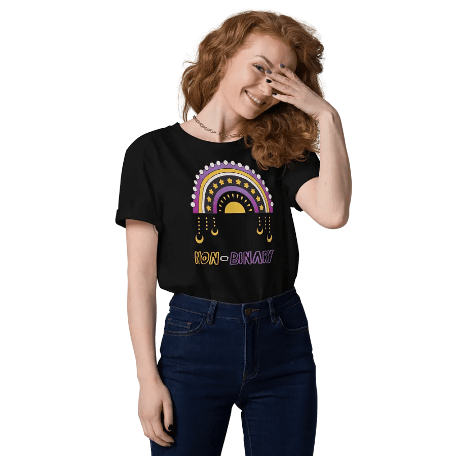 Non-Binary Rainbow Organic Cotton T-Shirt product image (4)