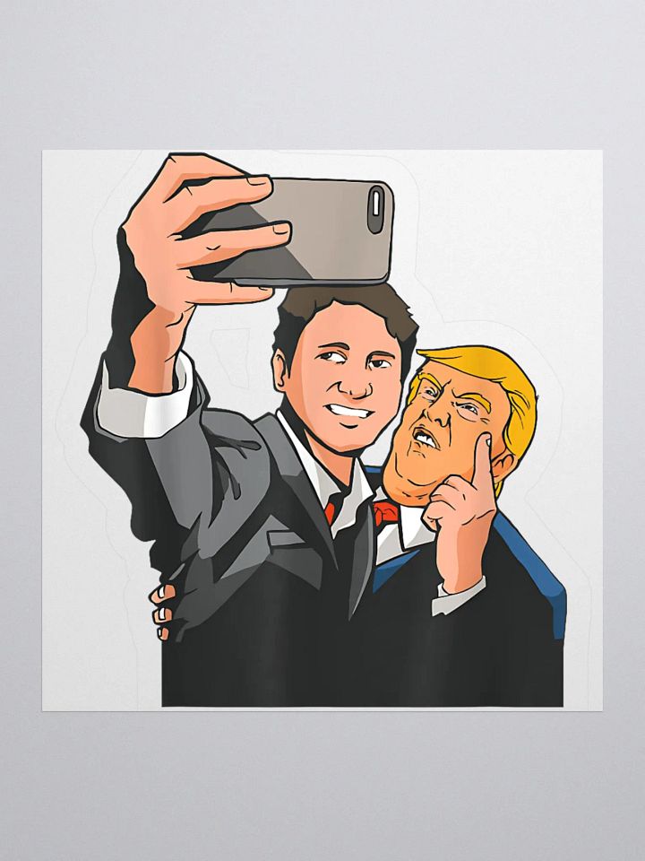 Trump And Trudeau Selfie Meme Sticker product image (1)