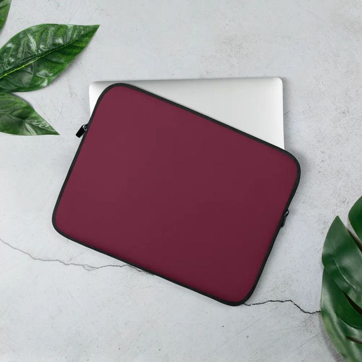 Maroon Laptop Sleeve product image (2)