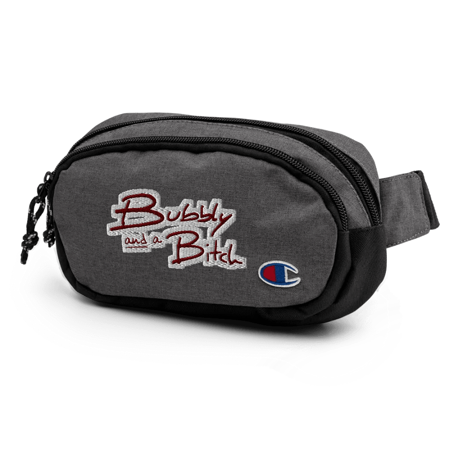 Bubbly and a B*tch (maroon bubble design) champion fanny pack product image (4)
