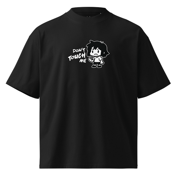 Don't Touch Me Oversized Shirt Blk product image (1)