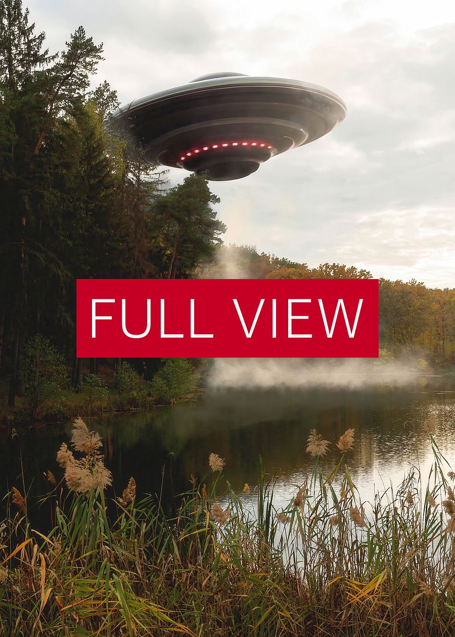 The Truth is Out There / The X-Files photo of UFO 80s — sci-fi poster, movie art, I want to believe poster, space print, aliens wall decor product image (3)