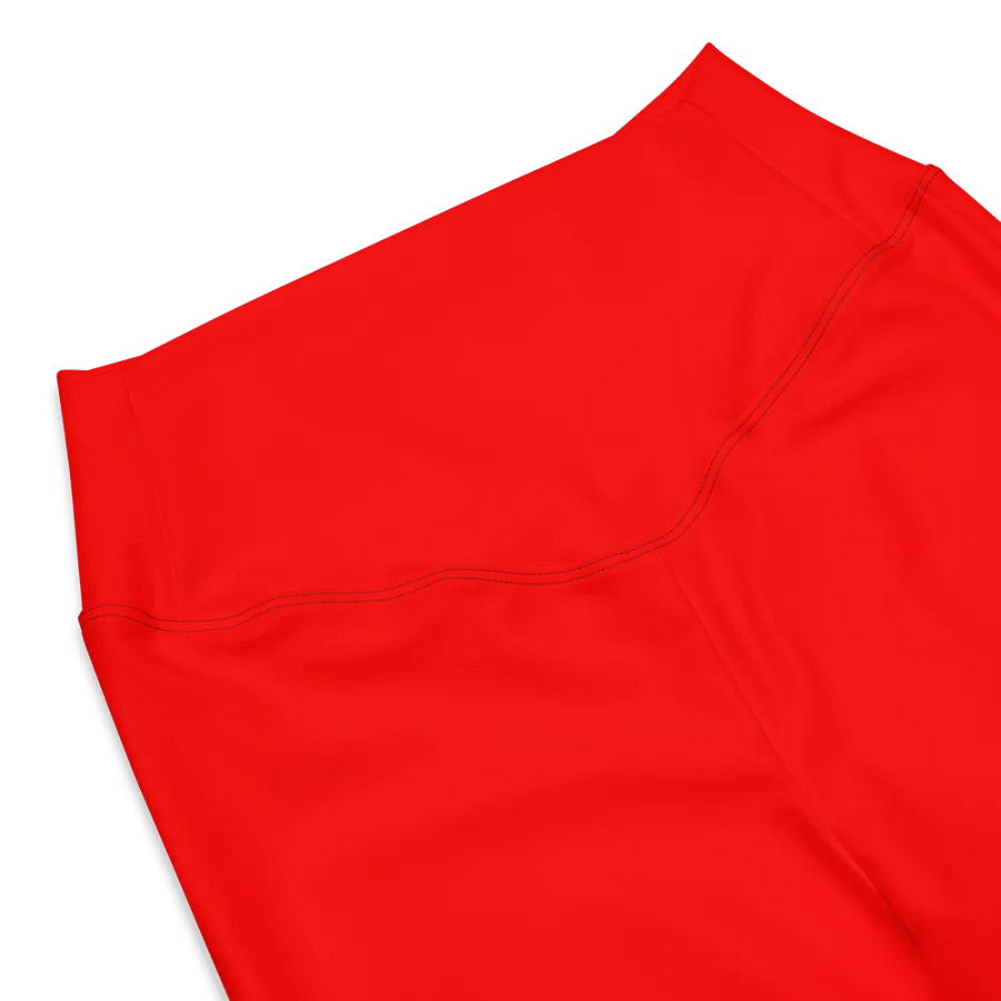Plain Color Red Flare Leggings product image (9)