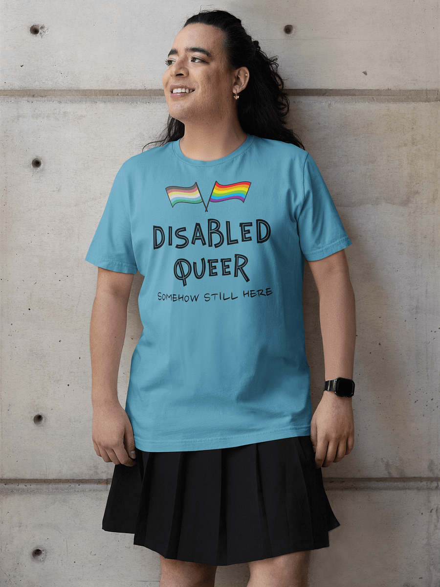 Disabled Queer Still Here supersoft t-shirt product image (1)