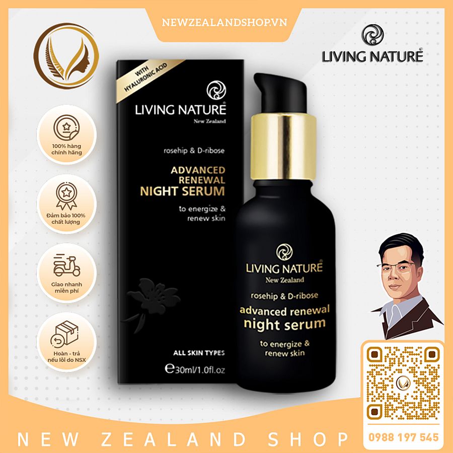 Serum dưỡng da ban đêm Living Nature Advanced Renewal Night Serum 30ml product image (1)