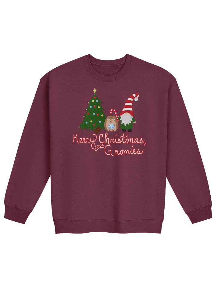 Christmas with my Gnomies "Merry Christmas" Design Crewneck Sweatshirt product image (2)