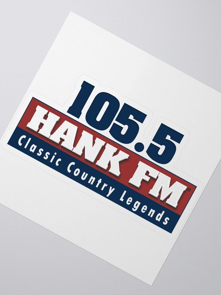 105.5 Hank logo cut out sticker product image (2)
