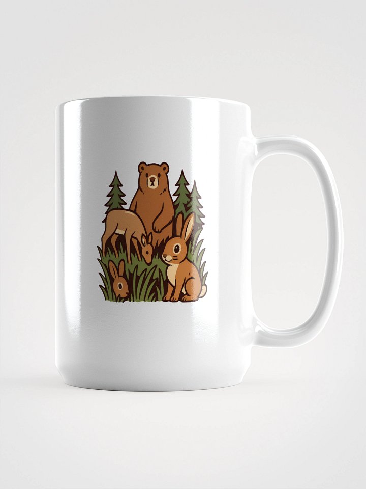 Wildlife Gathering White Glossy Mug product image (1)