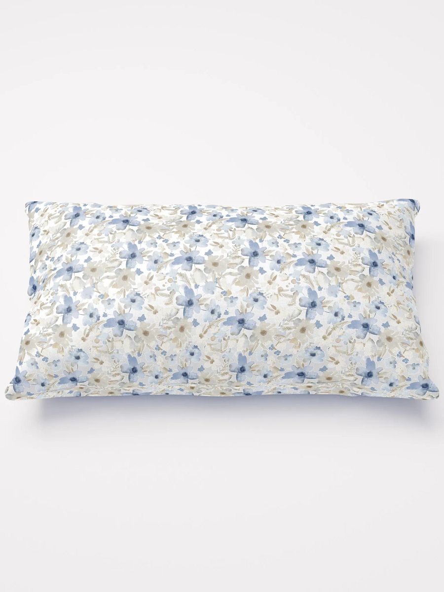 Blue Grey Flowers Basic Pillow product image (2)
