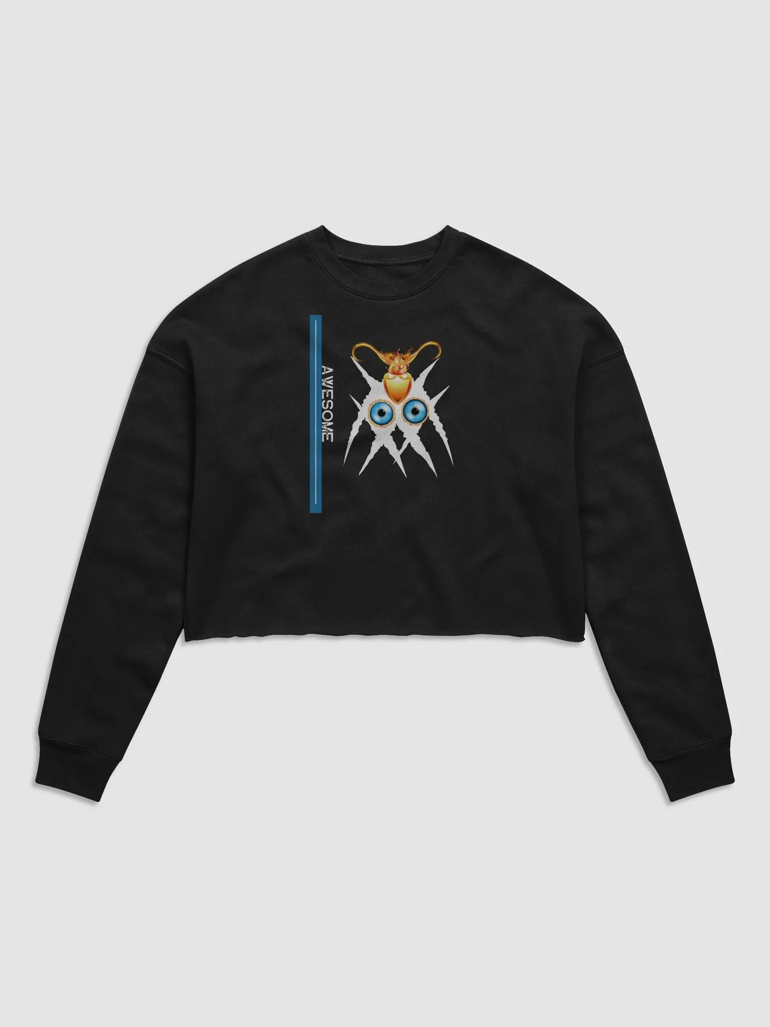 Flame-Eyed Symmetry Crop Sweatshirt product image (1)