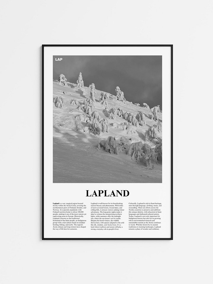 Lapland 02 Newspaper Poster product image (1)