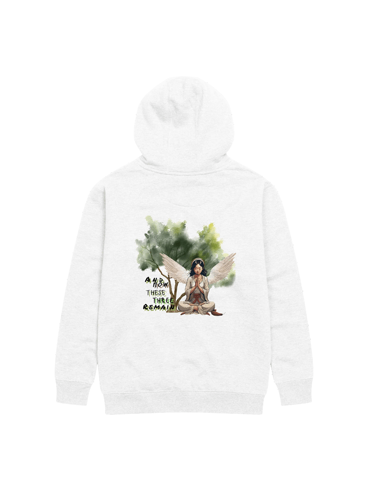 "Faith, Hope, & Love" Wings Meditative Unisex Hoodie product image (2)