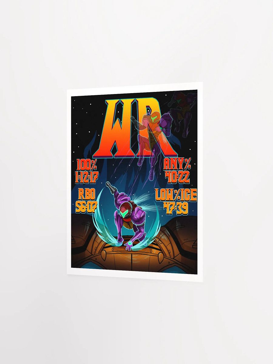 4/4 No Major Glitches World Records Illustration Poster product image (7)