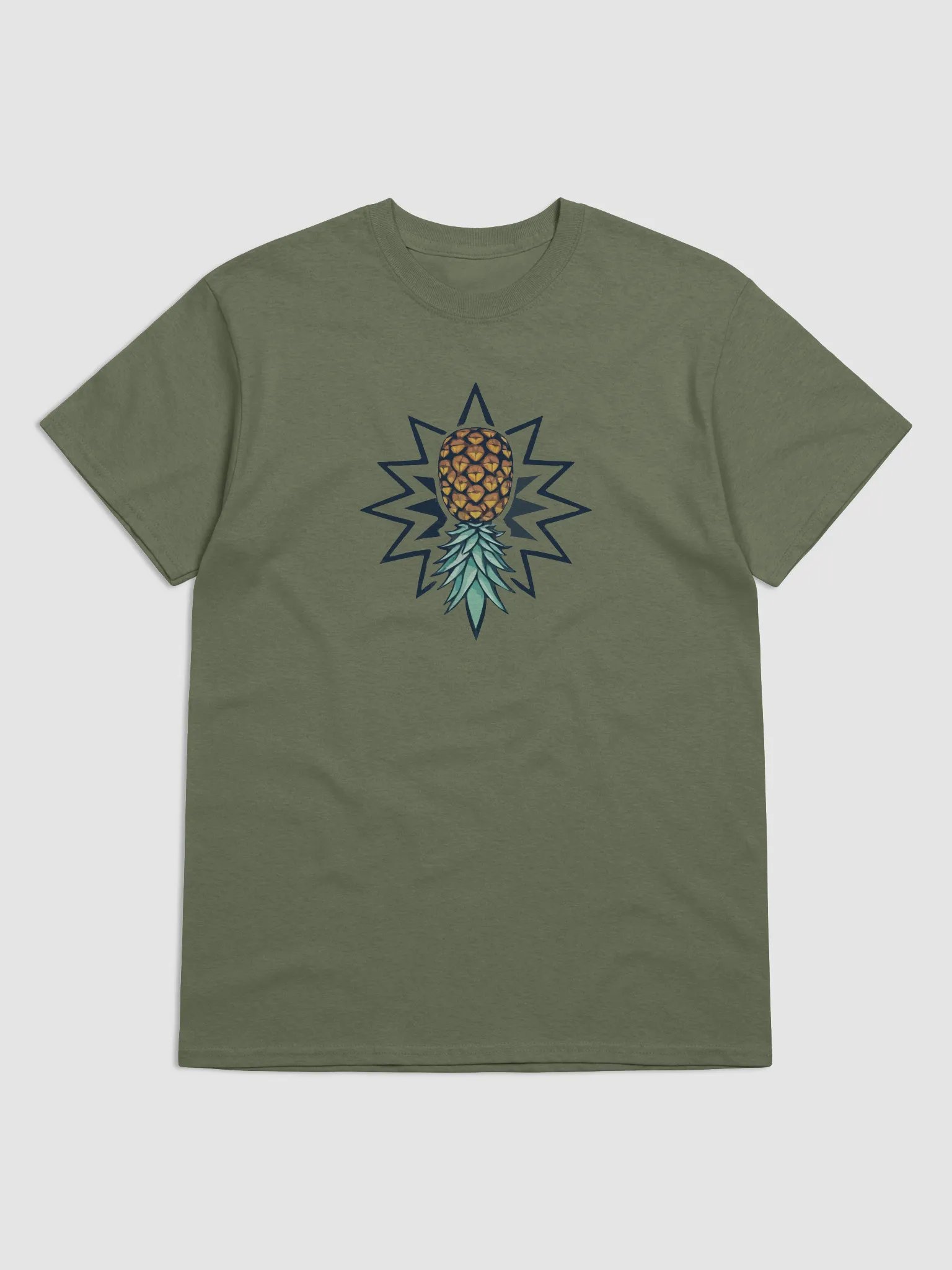 Upside Down Pineapple Star Unisex Heavyweight T-shirt product image (9)