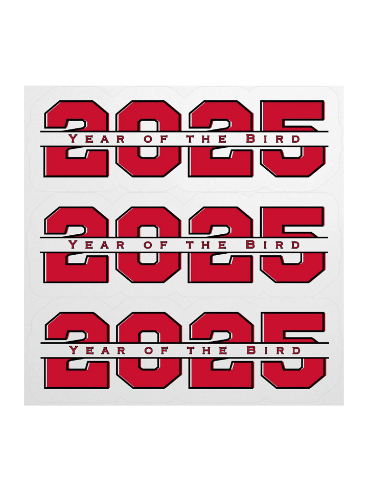 Red "Year of the Bird" Stickers product image (2)