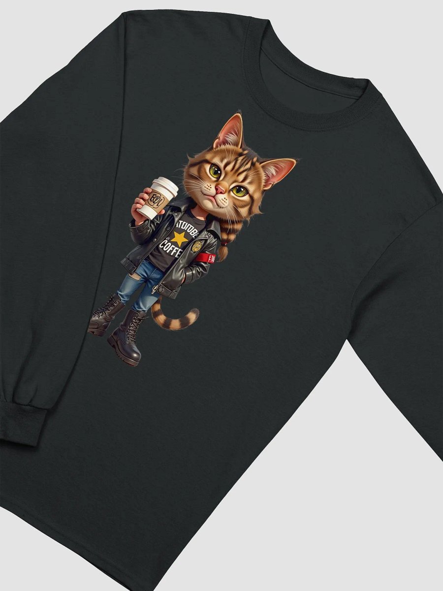 Confident Cat Coffee Long Sleeve Tee product image (30)