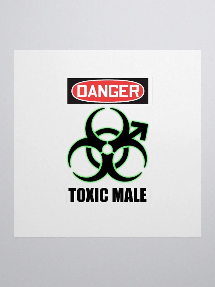 Danger: Toxic Male Sticker product image (4)