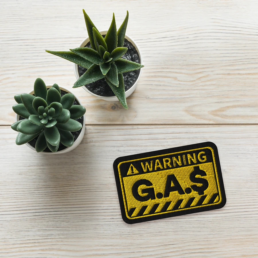 G.A.$. Warning Embroidered Patch product image (4)