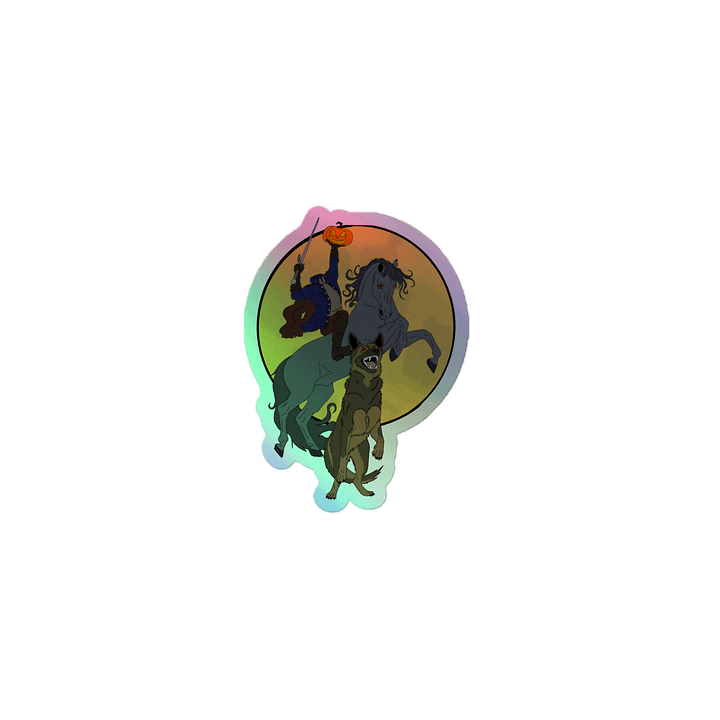 The Horseman Brought Backup Holo Vinyl Sticker product image (1)