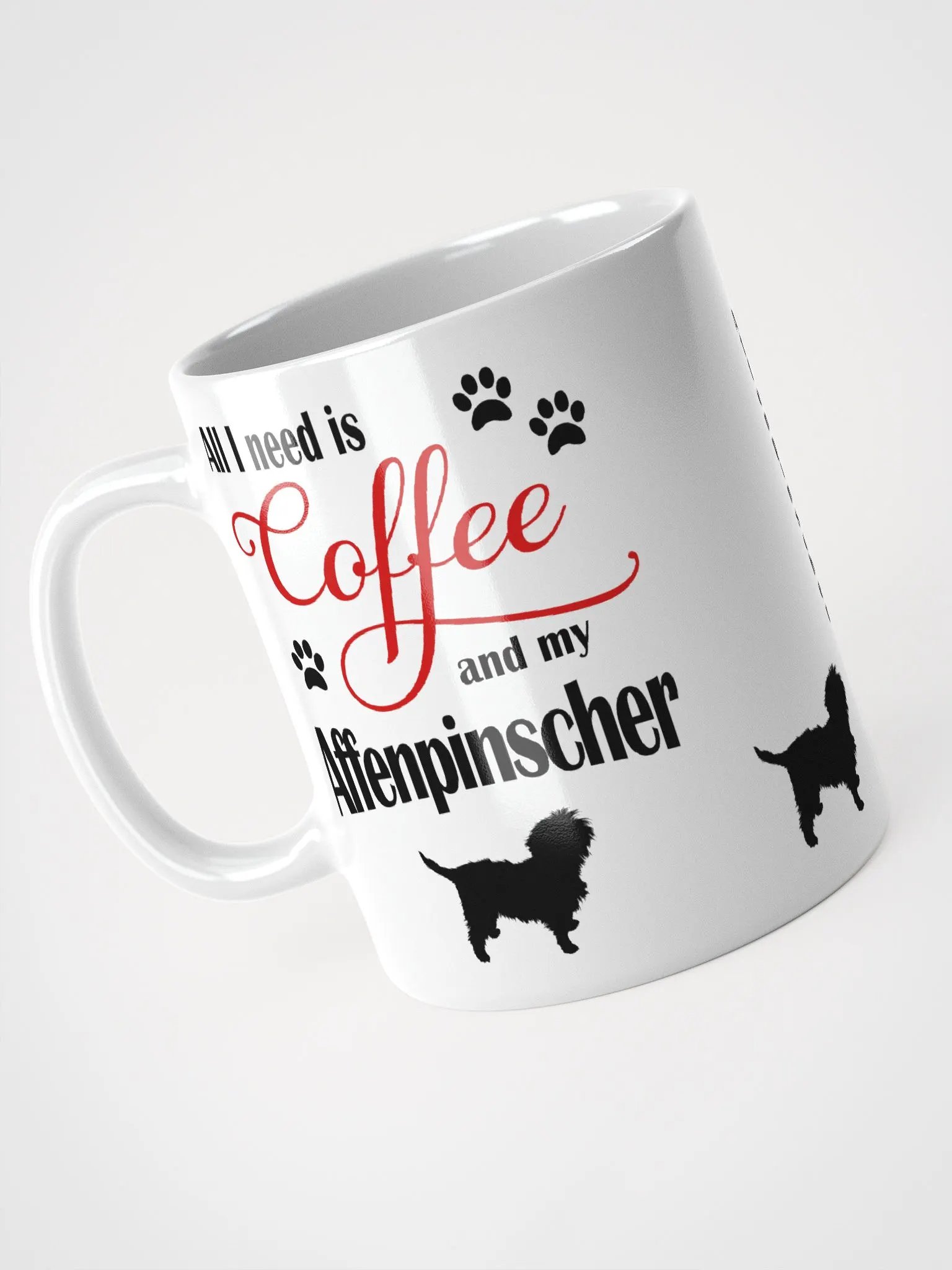 Coffee and my Affenpinscher Mug product image (3)