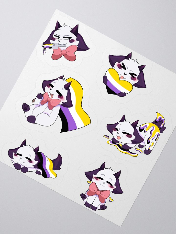 PRIDE/Non-Binary Sticker sheet product image (2)