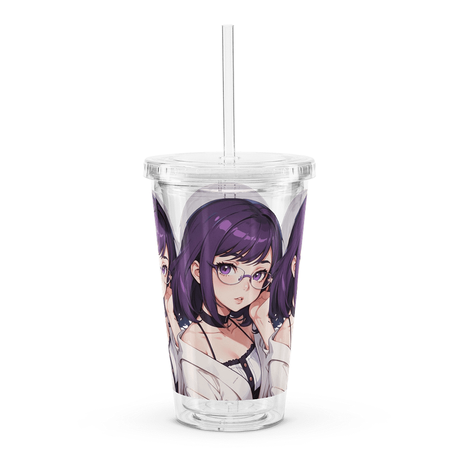(Purple WAIFU) K Clear Plastic Tumbler product image (3)