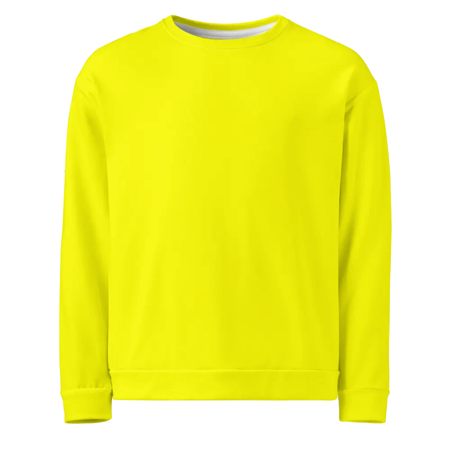Plain Color Yellow Sweatshirt product image (6)