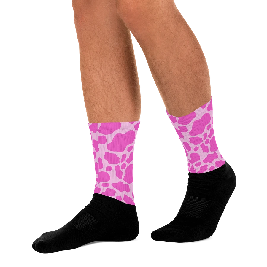Cow Print Socks- Pink product image (10)