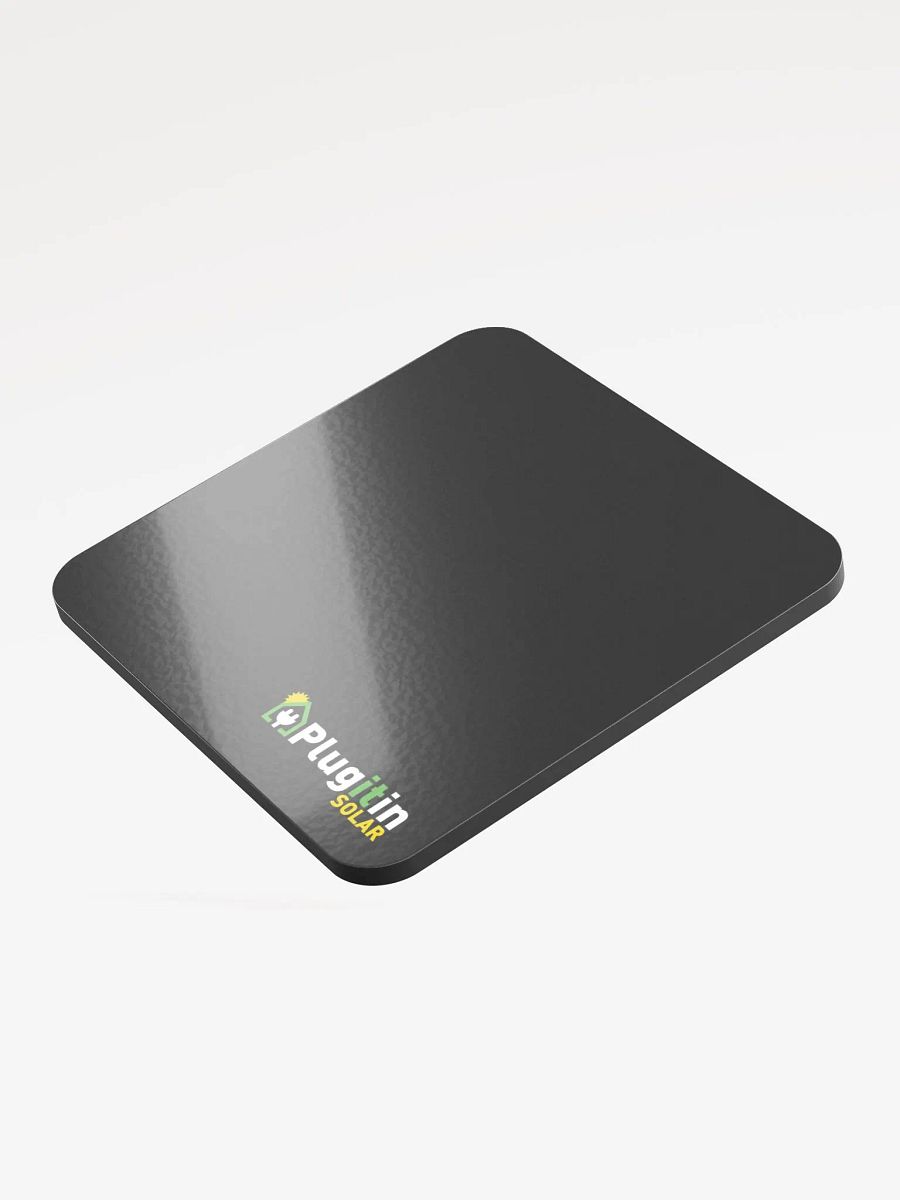Plug It In Solar High-Quality Glossed Cork Coaster product image (3)