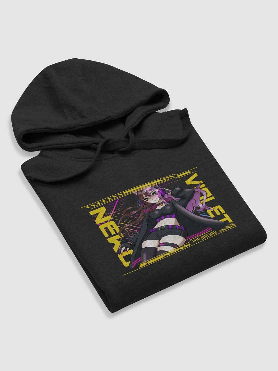 Violet Neko Cyberpunk Unisex Hoodie product image (13)