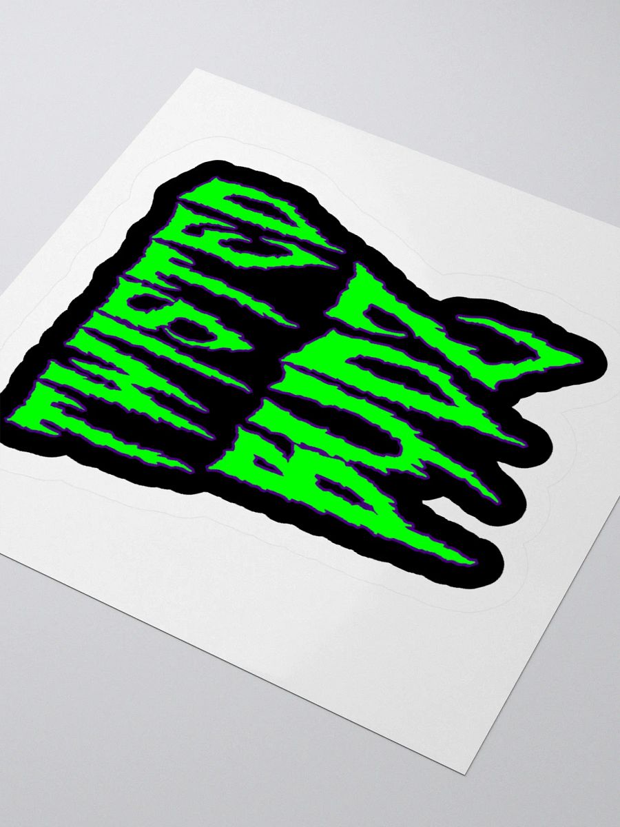Twisted Budz Horror Stoner Sticker, Creepy Cannabis Lover Accessory, Green Ganja Goth Gift product image (3)