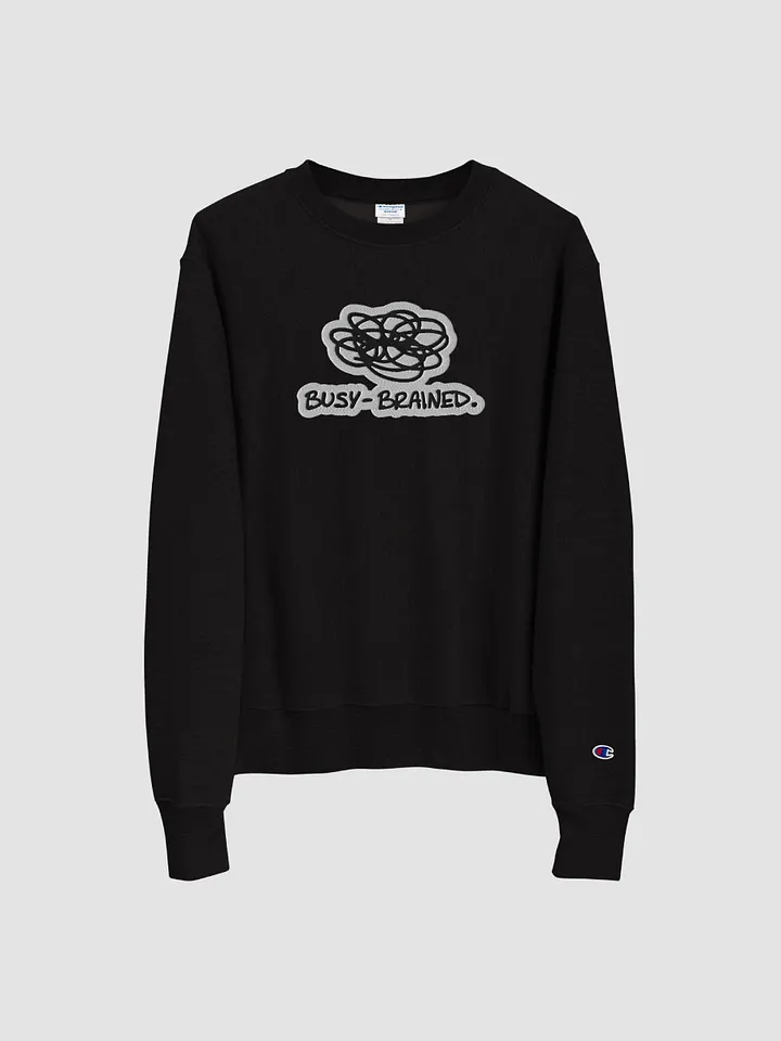 BUSY-BRAINED (bubble design) embroidered Champion Crewneck product image (2)