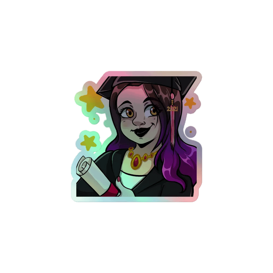 Big Brain Smarts- Holographic Sticker Set product image (1)