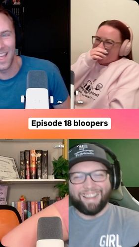 bloopers from episode 18 of the empyrean series 💀💀💀

#bloopers #blooper #podcast #bookpodcast #bookclubpodcast #friends