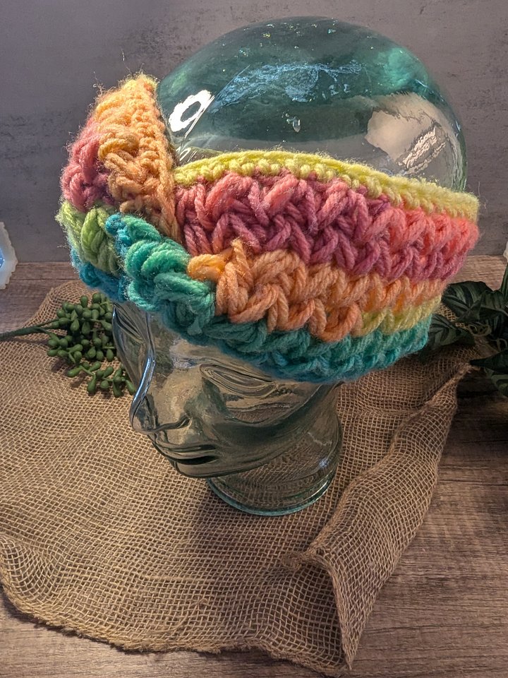 Meadow Ear Warmer - Neon Stripes (Kids and Adults) product image (2)