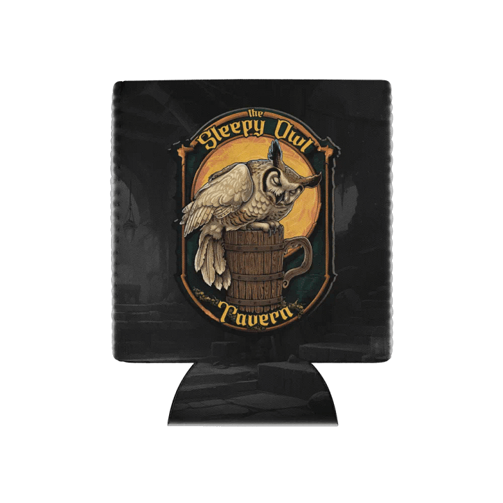 Sleepy Owl Coozie product image (1)