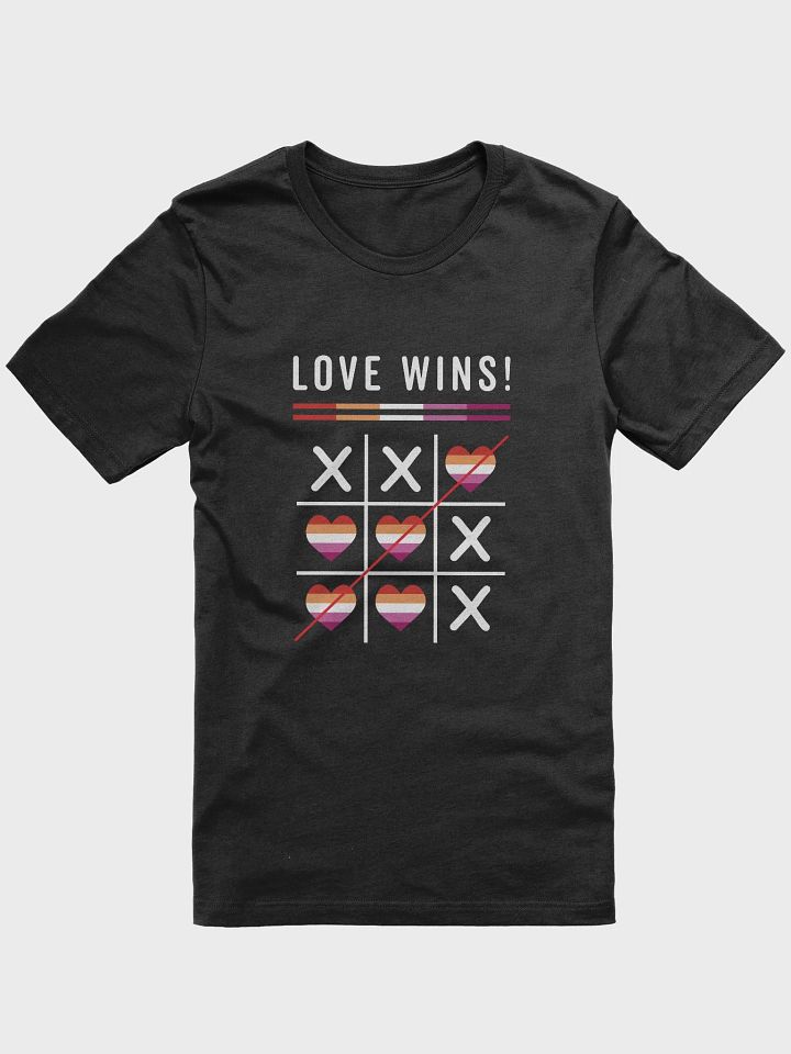 Tic Tac Toe Love Wins LGBTQ Lesbian Pride T-Shirt product image (2)