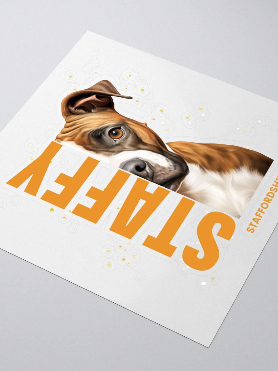 Half Face Staffy Sticker product image (4)