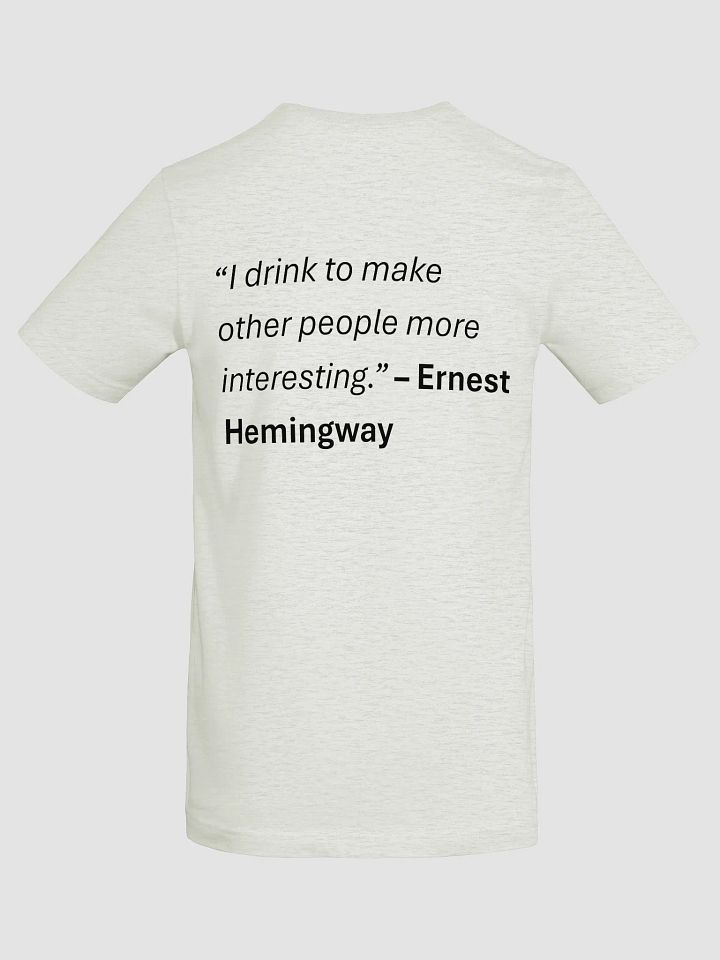 Light T-shirt (SM Logo) - Hemingway Quote product image (2)