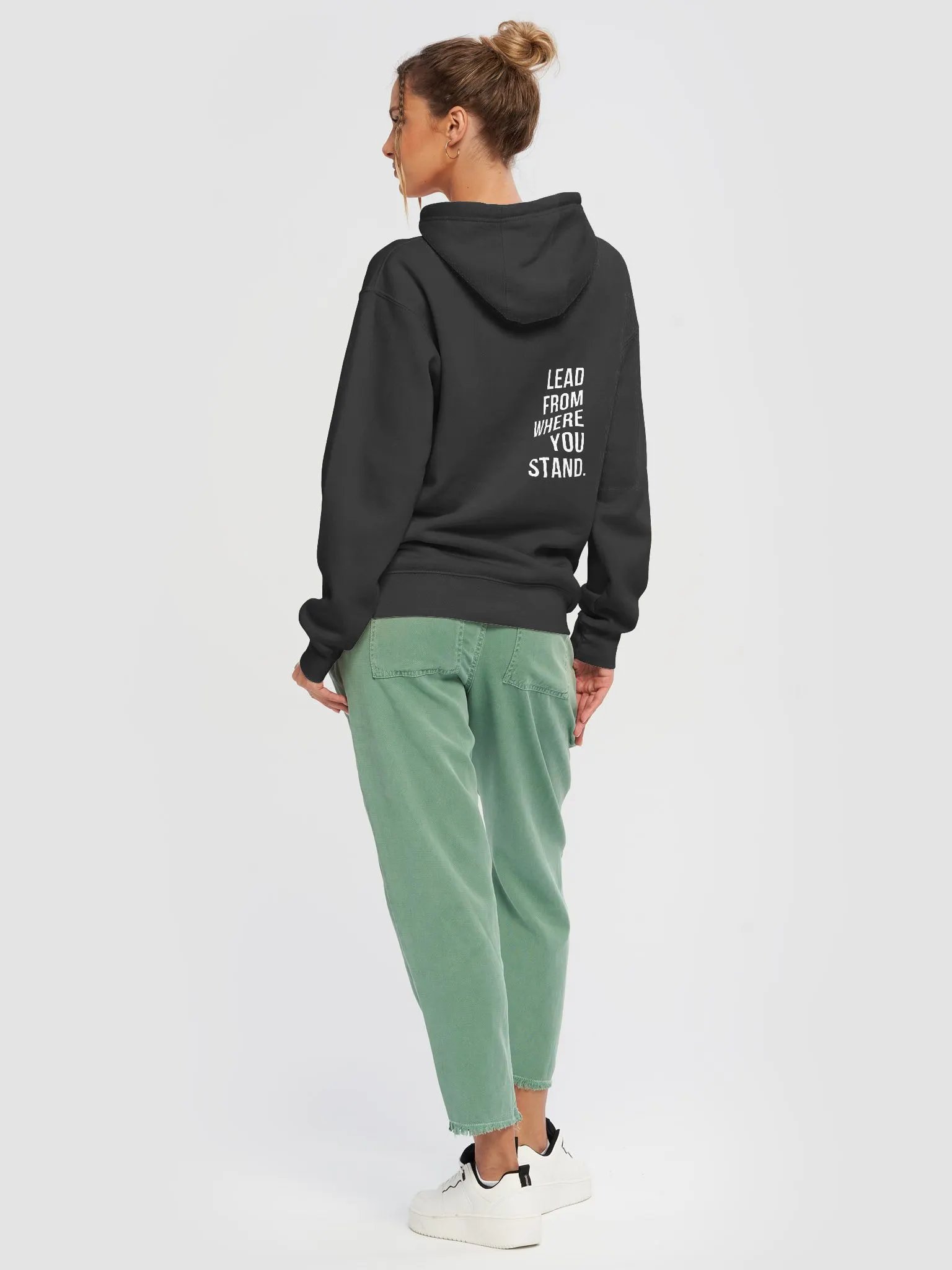Lead From Where You Stand Hoodie | White product image (22)