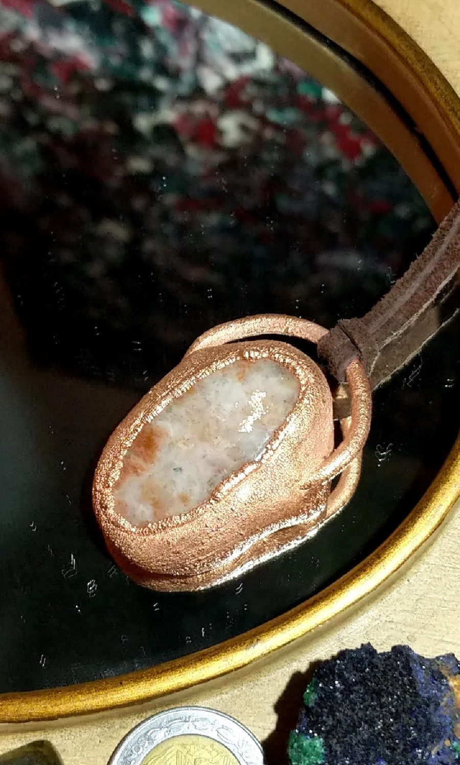 Ammonite, Herkimer Diamond & Sunstone Amulet product image (4)