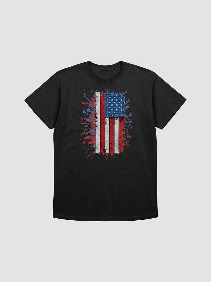 Stars & Stripes Splatter Womens Tee Shirt product image (5)