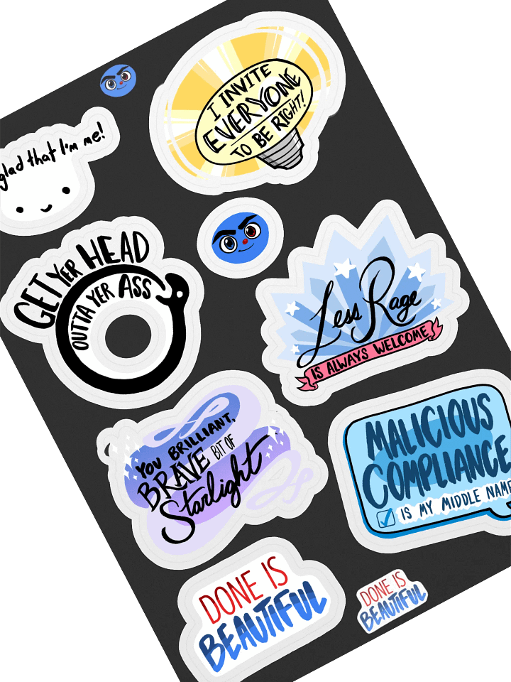 [Friend Quotes] Sticker Sheet product image (1)