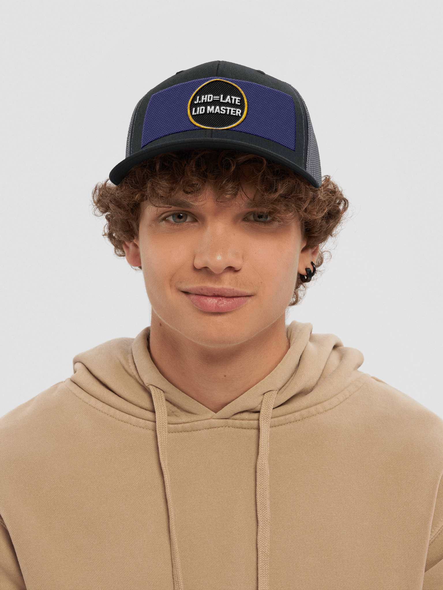 J.HD=LATE LID MASTER Snapback Trucker Hat product image (5)