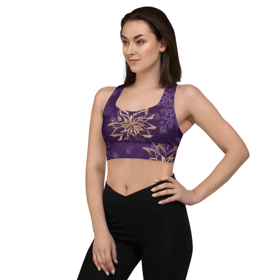 Purple Glam Sports Bra product image (3)