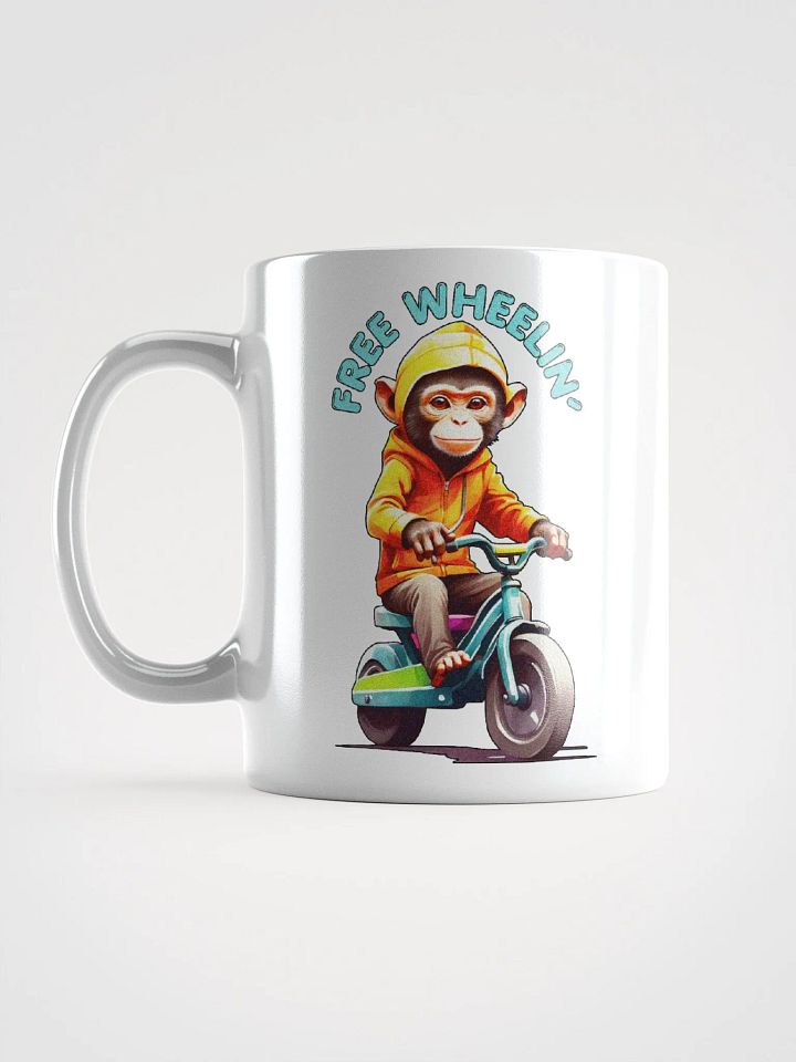 Novelty Graphic | White Coffee Mug | Free Wheelin' product image (1)